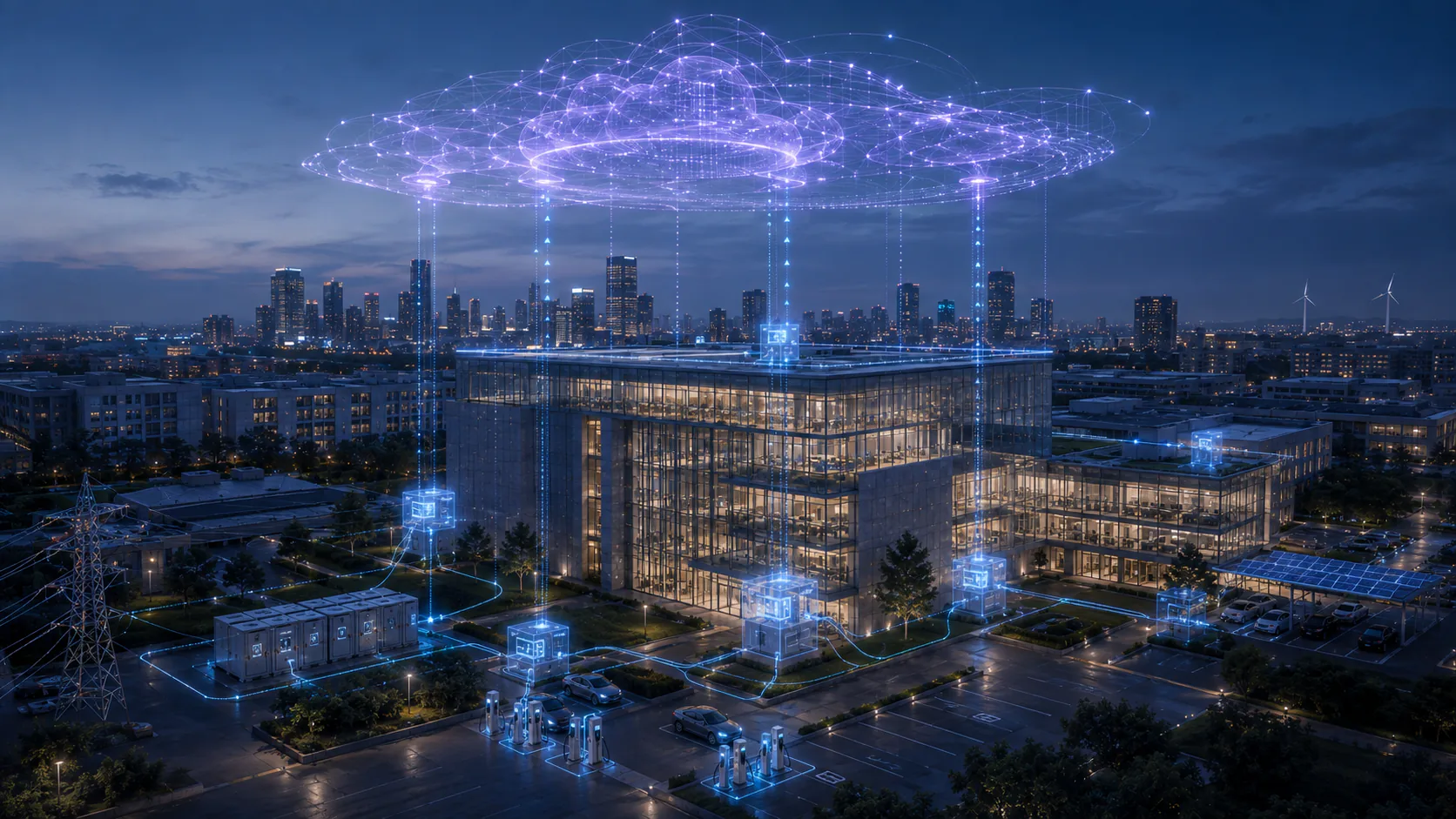 A connected campus coordinated by cloud intelligence and edge computing